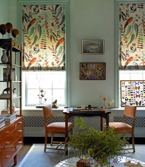 Римские шторы в интерьере 04