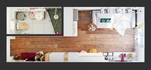 Современный дизайн на минимальной площади, 15 кв.м 11