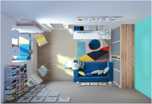 Квартира в 10 кв. м: компактный и яркий дизайн 02