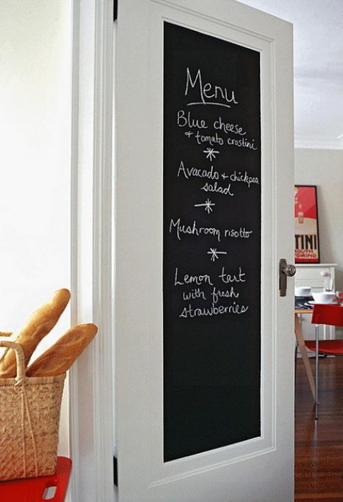 Грифельная стена в интерьере. Грифельные стены и доски в интерьере квартиры