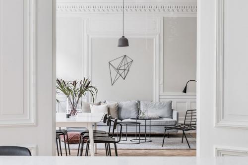 Элегантный белый интерьер в Гетеборге 11