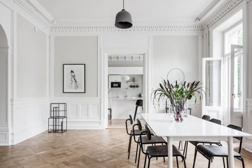 Элегантный белый интерьер в Гетеборге 14