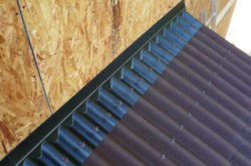 Примыкание гибкой черепицы к стене. Мягкая черепичная кровля