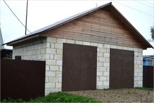 Гараж из газобетона толщина стен. Строительство гаража из газобетона