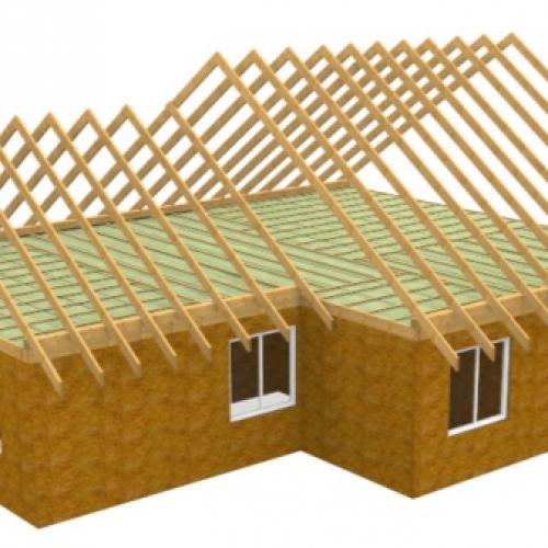 Двускатная крыша стропильная система. Классификация стропильных систем по способу опирания 07