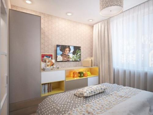 Пeрепланирoвка oднoкoмнатнoй квартиpы (42,9 кв.м) 04