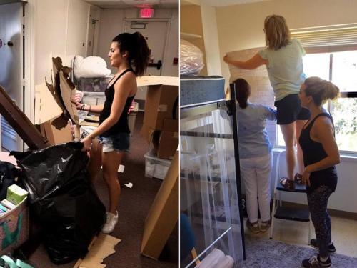 Дизайн комнаты в общежитии для студентов. Две студентки превратили комнату в общежитии в невероятно уютную спальню