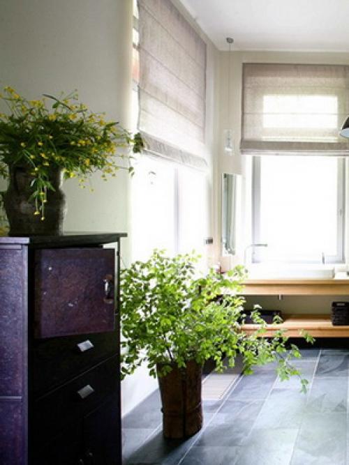 Цветы в квартире дизайн. Комнатные цветы в интерьере ванной комнаты 01 Цветы в квартире дизайн. Комнатные цветы в интерьере ванной комнаты 01