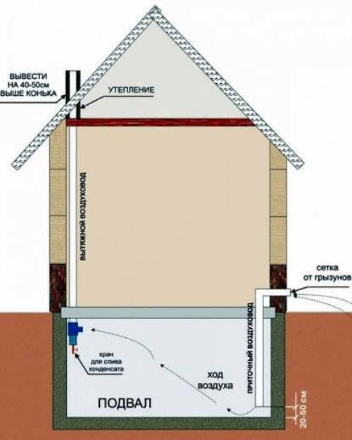 Как прочистить вентиляцию в погребе. Как правильно сделать вентиляцию в погребе