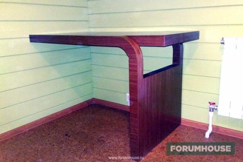 Столешница для стола из мебельного щита. От стильного письменного стола до дачного трансформера: удачные проекты пользователей FORUMHOUSE