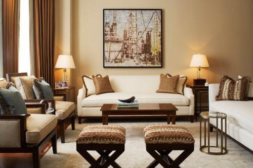 Бежевый цвет сочетание в интерьере. С какими цветами сочетается в интерьере 02