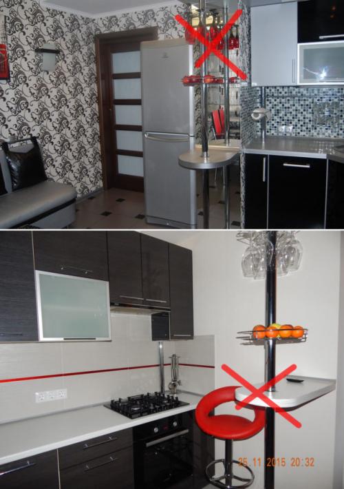 Небольшая барная стойка дома. Преимущества установки барной стойки на кухне 11