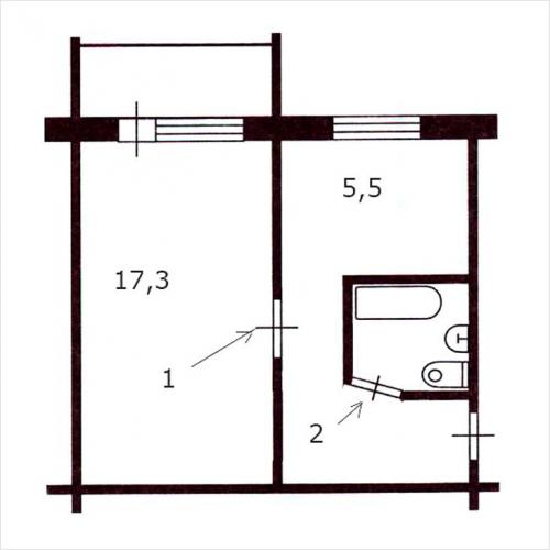 Перепланировка трехкомнатной квартиры . Планировка трёшки в панельке П-44: 5 удачных схем (бесплатно) 16 Перепланировка трехкомнатной квартиры . Планировка трёшки в панельке П-44: 5 удачных схем (бесплатно) 16