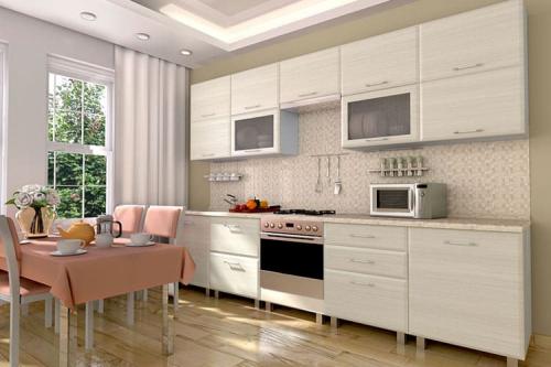 Сочетание матовых и глянцевых фасадов. Кухонные гарнитуры с матовой поверхностью