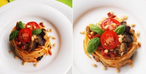 Паста овощная в томатном соусе. Спагетти с овощами в томатном соусе