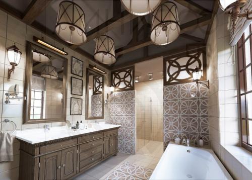 Декор стен в ванной комнате. Отделочные материалы