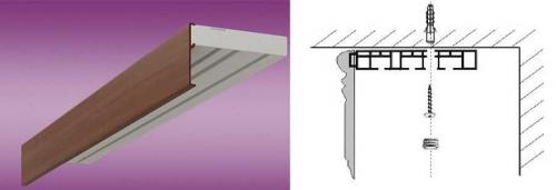 Потолочный карниз, как вешать. Как повесить карниз для штор на потолок