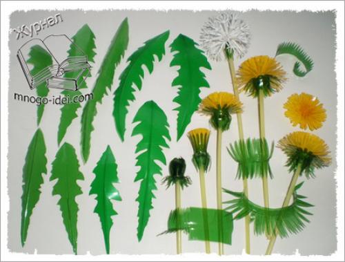 Как из пластиковой бутылки сделать цветок одуванчик. Одуванчик из пластиковых бутылок.