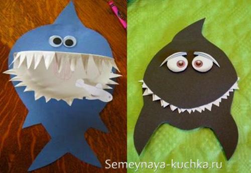 Поделки из бумаги для детей 6 лет. на плоском шаблоне из картона.