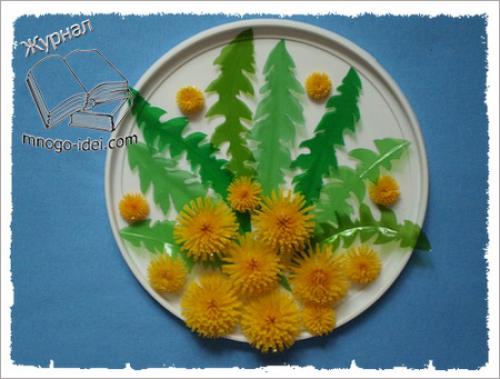 Как из пластиковой бутылки сделать цветок одуванчик. Одуванчик из пластиковых бутылок.