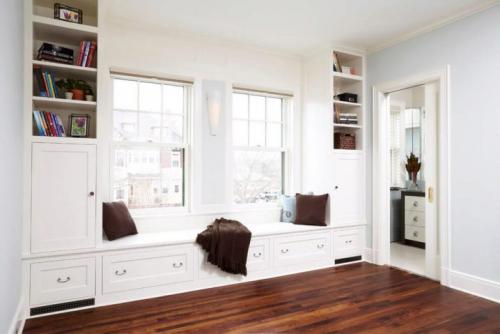 Шкафы вокруг окна в детской. Особенности 07 Шкафы вокруг окна в детской. Особенности 07