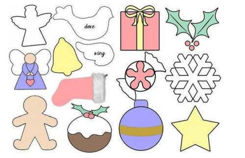 Поделки новый год 2019. Игрушки из фетра 02 Поделки новый год 2019. Игрушки из фетра 02