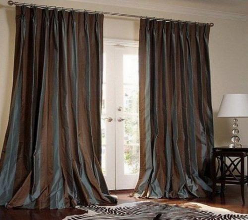 Шторы из тафты пропускают свет. Необычный материал для штор в закладки 18