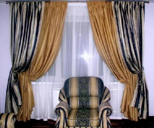 Шторы из тафты пропускают свет. Необычный материал для штор в закладки 18