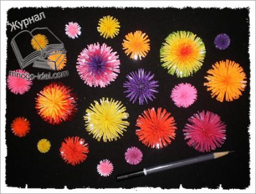 Как из пластиковой бутылки сделать цветок одуванчик. Одуванчик из пластиковых бутылок.