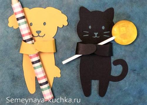 Поделки из бумаги для детей 6 лет. на плоском шаблоне из картона.