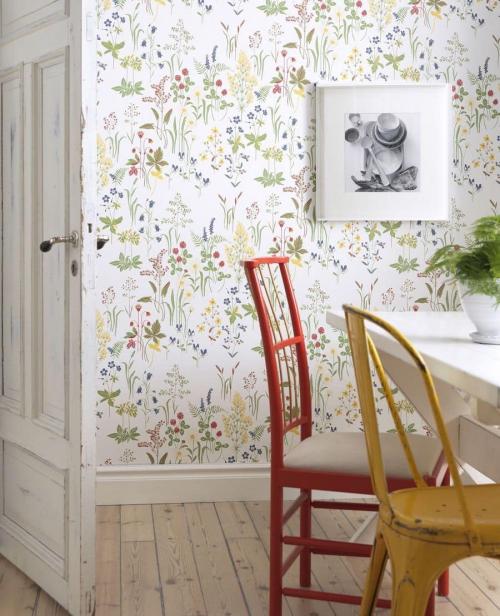Комбинирование обоев в комнате. На кухне