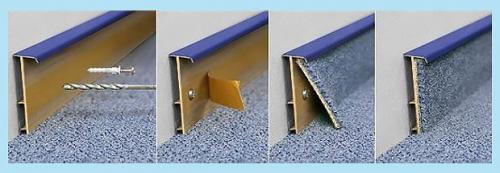 Как подобрать плинтус к ковролину. Плинтус для ковролина, какой выбрать: Алюминиевый или Пластиковый. Советы