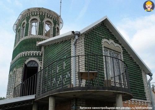 Дом из бутылок россия. В России узаконен жилой дом из бутылок. Что ещё можно соорудить из бросового стройматериала?