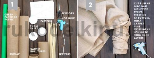 Как сделать из пластиковых бутылок пальму пошаговая инструкция. Как сделать пальму из пластиковых бутылок 02