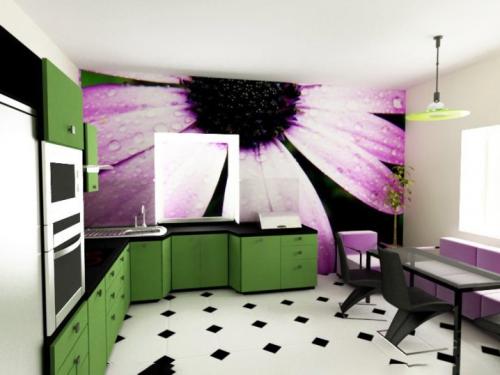 Моющие обои на кухню. Виды моющихся обоев для кухни 12