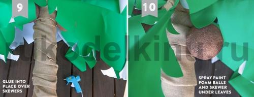 Как сделать из пластиковых бутылок пальму пошаговая инструкция. Как сделать пальму из пластиковых бутылок 06