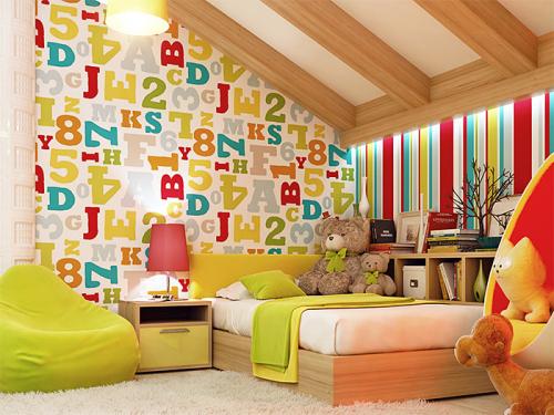 Комбинирование обоев в детской. Комбинируем обои в детской комнате