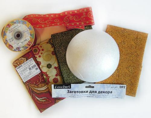 Шар новогодний из лент. Мастер-класс «Новогодние шары из лент» 37 Шар новогодний из лент. Мастер-класс «Новогодние шары из лент» 37