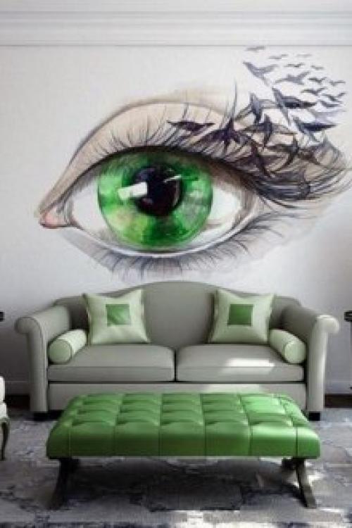 Роспись стен черно-белая. Техники нанесения росписи на стены