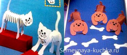 Поделки для детей 4-5 лет. НА ПРУЖИНКАХ.