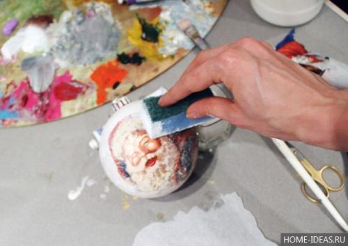 Шар новогодний из лент. Мастер-класс «Новогодние шары из лент» 33 Шар новогодний из лент. Мастер-класс «Новогодние шары из лент» 33