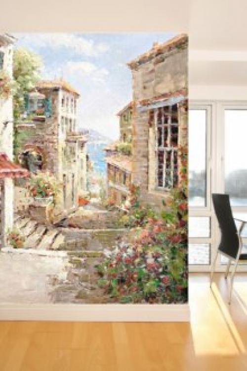 Роспись стен черно-белая. Техники нанесения росписи на стены