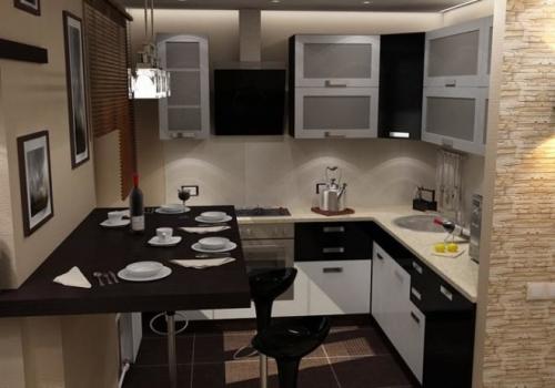 Кухня в стиле Хай-тек в хрущевке. Красивые маленькие кухни в хрущевках: топ 15 фото