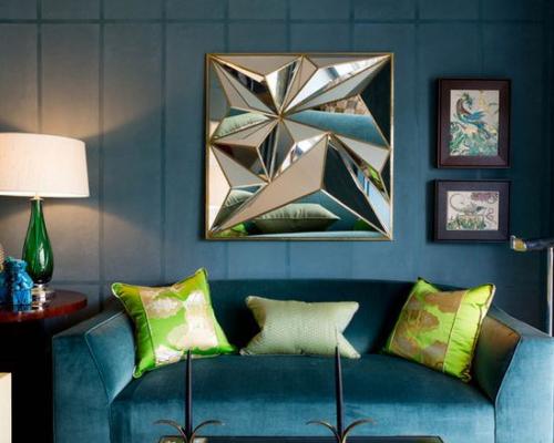 Сине-зеленый цвет в интерьере 11