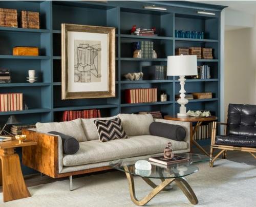 Сине-зеленый цвет в интерьере 04