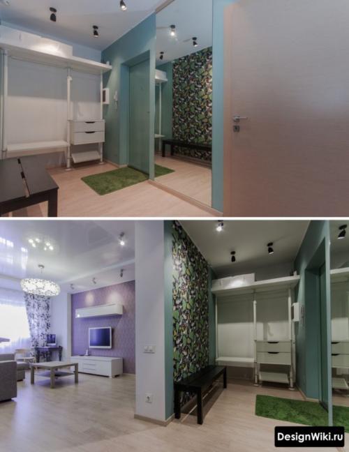 Коридор дизайн в квартире. Отделка стен прихожей 01 Коридор дизайн в квартире. Отделка стен прихожей 01