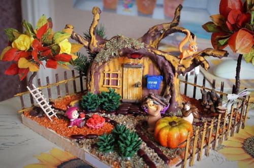 Осенние поделки в садик своими руками из природных материалов домики. Осенние поделки для детского сада и школы, созданные своими руками (все новинки)