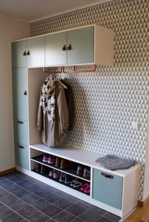 Коридор дизайн в квартире. Отделка стен прихожей 04 Коридор дизайн в квартире. Отделка стен прихожей 04