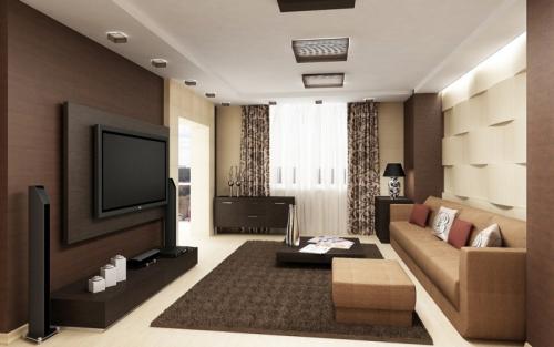 Бежевый интерьер с яркими акцентами. Бежевый в качестве основы