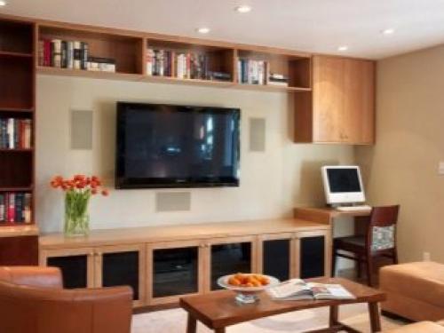 Рабочий уголок в гостиной. Лучшее место для организации рабочего места 09